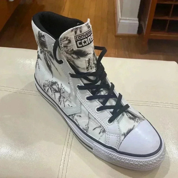 Converse Cons One Star Hi Top Palm Trees Sneakers Unisex Mens 6/ Womens 8 - Picture 2 of 9